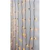 Star Trading, tenda luminosa a LED, 1,3 x 2 m, catena luminosa nera per interni ed esterni, 120 LED bianco caldo, IP44