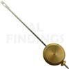 Jewellers Tools Pendolo universale da 17,8 cm, in ottone, regolabile, orologio da parete lungo (95)