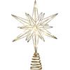 Generico Puntale Albero Di Natale Luminoso, Stella Di Natale Per Puntale, Stehkragen, Stella Illuminata Con Brillantini Per Albero Di N-atale, Per Capodanno Ufficio Interno Casa Camera