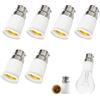 Eiaigky 6 Pezzi Adattatore Lampadina da B22 a E27, Convertitore B22 a E27 Baionetta Edison, Portalampada per Lampadine LED, Alogene CFL e Incandescenti Compatibile Lampade Tavolo, Sospensione, e più