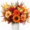 Verphysis Fiori Finti Autunnali, Bouquet Fiori Finti, Mazzo Fiori Finti per Cimitero