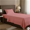 HABITA 33 HOME Set Lenzuola Singole in cotone blend Made in Italy (Rosa Calen SIN) | Lenzuola matrimoniali, Set letto anallergico, completo di lenzuolo Sopra, Sotto con Angoli e Federe, Made in Italy