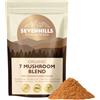 sevenhills wholefoods Polvere di 7 Funghi Bio 500g, Reishi, Lion's Mane, Chaga e altro