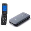 PANASONIC Cellulare a Conchiglia 2G per anziani SOS Bluetooth Grigio - KX-TU400EXG