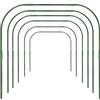 Warooma NZXVSE 6 cerchi da giardino per copertura fila, 86 x 91 cm, telaio per serra, in acciaio inossidabile, con telaio rivestito in plastica, diametro 11 mm, Verde, M