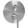 MAMMOLITI Marco Mammoliti | Miscelatore Monocomando Doccia Incasso Ekos in Acciaio Inox AISI 304, 2 Vie, Tondo, 17x17x11cm