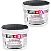 LEVEL PLUS 07 fondo al quarzo con sabbia di quarzo sotto intonaco | Primer adesivo per interni ed esterni, fondo bianco, ad asciugatura rapida, impermeabile e senza solventi, 8 kg