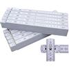geddid Adga 250 Plus - Metro pieghevole in legno di faggio, 10 pezzi, 2 metri, con blocco angolare di 90°/180° e scala angolare (30°/45°/60°/75°/90°), in legno di faggio, colore bianco, senza stampa