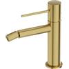 Lavita Orion - Rubinetto per bidet in oro spazzolato, con doccetta in ottone spazzolato, accessori da bagno di alta qualità per comfort e igiene, acqua calda e fredda, design elegante