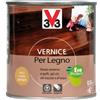 V33 Vernice per Legno Noce Chiaro Satinato 0,5L
