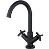 Essebagno Essekross miscelatore lavello nero opaco