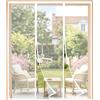 HALIDOOR Dimensioni personalizzate Zanzariera Magnetica per Porta, Doppia Apertura, Chiusura Automatica Senza Foratura, Tenda Zanzariera con Calamita, Anti Zanzare per Balcone