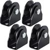 Skelang 4 Pcs Ruota per cancello scorrevole 65 mm, ruota gola v, ruota a scanalatura a v per porta di rotolamento, capacità di carico 350 kg per roulette(nero)
