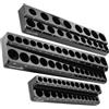 Poppstar Organizer magnetico per bussole, 3 pezzi, per inserti metrici, 1/4, 3/8 e 1/2, 75 prese