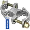 GeZu Impex Giunto Parallelo per Ponteggio 48 x 48 mm | Zincati a Caldo Bulloni ad Anello Viti a Raccordo Chiuso per Impalcature a Lavoro Pesante Morsetti per Ponteggio