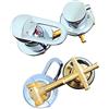 TADALU Aniaoie Due Maniglie Doccia Ottone 2/3/4/5 Vie G1/2 (4 vie,12,5 cm) | Miscelatore a due maniglie, 2/3/4/5 vie, interasse 9-14.5cm, ottone lucido, uscita acqua, per cabina doccia.