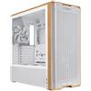 Lian Li Lancool LAN217W computer case Midi Tower Bianco, Legno (Lian Li Lancool