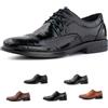 Hitmars Scarpe Eleganti Uomo Artificiale Pelle EU39-EU47 Nero Marrone | Stringate, Formale, Vintage, Eleganti, Comode, Classiche, Matrimonio, Lavoro