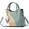NICOLE & DORIS Borse a Mano con Tracolla Donna Piccole Borse a Spalla Carina Borse Messenger Ragazza Borsetta Colorata Borsa Pochette di Pelle PU Verde