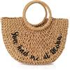 NICOLE & DORIS NICOLE&DORIS Borsa a mano Nuova Donna Estate Borsa da Spiaggia Maniglia Borsa Rattan Borsa di Paglia Tessuto Borsa per Signora