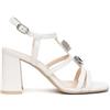 Nero Giardini E615710D Sandali Donna in Pelle - Bianco 38 EU