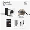 StarTech Altoparlante Bluetooth portatile - Modello S - A forma di casco - Potente suono stereo - Bassi profondi - Resistente all'acqua (IPX4) - Giallo