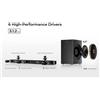 StarTech Soundbar - Skywave F30 Boom - Sistema 3.1.2 canali - 360 W - Dolby Atmos - Subwoofer cablato da 16,5 cm - HDMI - Controllo tramite app