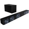StarTech Soundbar - Poseidon M60 Boom - Sistema 5.1 - Dolby Atmos - 340 W - Subwoofer integrato - Bluetooth 5.4 - HDMI eARC