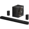 StarTech Soundbar - Sistema audio surround 5.1.4 canali - 760 W - Dolby Atmos - Subwoofer da 20 cm - 2 altoparlanti posteriori - Bluetooth