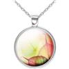 So Sweet Collana cabochon, collana illustrata foglie d'autunno, Regalo di Natale per idea regalo moglie - San Valentino- regalo di compleanno - argento antico (ref.61a).