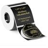 NIIMBOT Etichette Nero 50x50mm,140pezzi,per etichettatrice M2,Adatto per oli essenziali,aromaterapia,bagno, panetteria,etichette regalo,impermeabile,antiolio e lunga conservazione