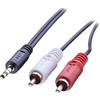 Lindy Cavo audio Lindy Stereo RCA 3,5mm/3m 2xRCA/3,5mm m/m vergoldet [35682]