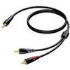 PROCAB Cavo Audio Procab stereo 3.5mm jack masc a 2xRCA/cinch 3m/Nero [AKPOCAJAUDIO055]