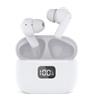 TIEMME Auricolari Smartphone Tiemme Twinpods View Pro Wireless Led Bth Usb-A Usb-C Bianco [3954W]