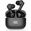 TIEMME Auricolari Smartphone Tiemme Twinpods View Pro Wireless Led Bth Usb-A Usb-C Nero [3954K]