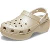 Crocs Zoccoli da Donna, Classic Platform Glitter W, Champagne, 3 UK Donna