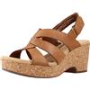 Clarks Giselle Beach, Sandali con Zeppa Donna