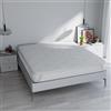 Italian Bed Linen Topper Memory Foam SILVER letto Matrimoniale 160x190 cm, altezza 5 cm, Made in Italy, Rivestimento Sfoderabile e Lavabile, Coprimaterasso con Elastici per fissaggio al materasso