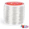 Alyvisun 1mm x80m Filo per Braccialetti Elastico, Trasparente Filo Nylon Per Braccialetti, Filo per Braccialetti Adatto per Braccialetti DIY Collane, Perline, e Creazione di Gioielli
