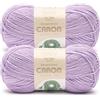 Caron Simply Me Dusted Lilac Yarn - Confezione da 2 gomitoli da 160 g, 62% acrilico, 20% nylon, 18% lana, #5 Bulky, 160 m, per maglia/uncinetto
