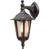 Konstsmide 7231-750 Firenze Lampada da Parete 19x24x36 cm (BxPxH), 1 x 60 W, IP43, Colore Nero Opaco