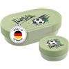 SIGG Lumo Football Splash - Set di contenitori per il pranzo per bambini, con contenitore extra, leggero, 2 in 1, senza BPA, 0,8 l, colore: verde