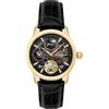Thomas Earnshaw Thomas Earnhshaw Longitude Shadow ES-8063-05 Orologio automatico da uomo con quadrante scheletrato nero e cinturino in pelle nera