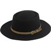 MALSSE Cappello classico Fedoras Homburg Cappello a cilindro Panama Boyfriend Top Costume per raduni all'aperto di lana da uomo