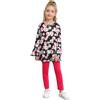 BONNY BILLY Completo Bambina Due Pezzi Top Floreale Manica Lunga + Leggings