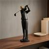 Statuetta Da Golf Contemporanea In Resina, Statuetta Di Golfista, Scultura