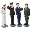 HAPINARY Set 4 Pezzi Miniature Militare in Resina, Modelli Delicati e Intricati per Simulazioni Militari e Decorazione da Scrivania