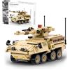 MEIEST Set di mattoni per veicoli militari, modello corazzato, set molto dettagliato per appassionati militari, ragazzi e adulti (M1128 Mobile Gun System)