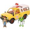 Disney Store Set di action figure di Toy Story con luci e suoni ufficiali Pizza Planet Truck include Woody & Buzz Lightyear, parti mobili, luci e suoni del veicolo