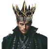 AHDMR Corvo Corvo Gotico Medievale Copricapo Regina/Re Malefico Retrò | Corona gotica Halloween corona principessa principe accessorio costume Punk per Cosplay serata night club